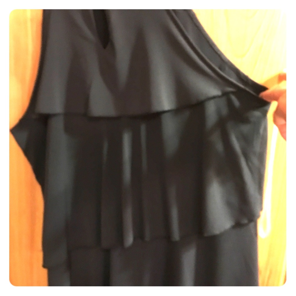 Silk fun ruffled ladies top